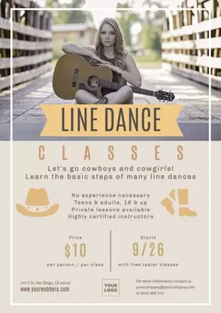 Edit a design for dance classes