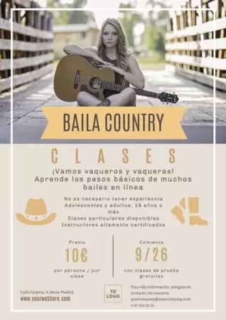 Edita diseños de clases de baile