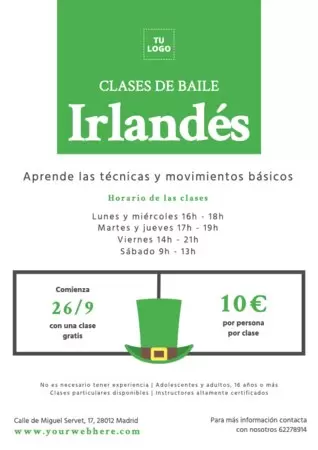 Edita diseños de clases de baile