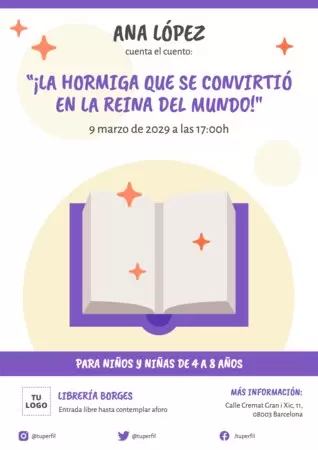 Edita un cartel para invitar a leer