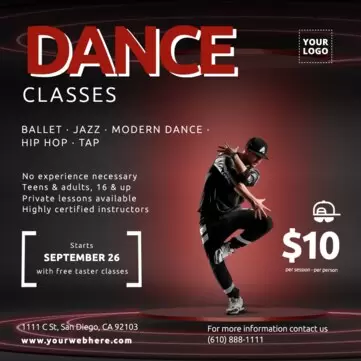 Modifier un design pour des cours de danse