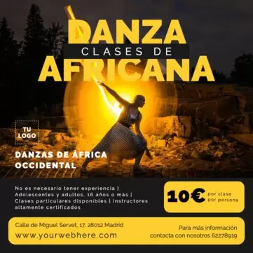 Edita diseños de clases de baile