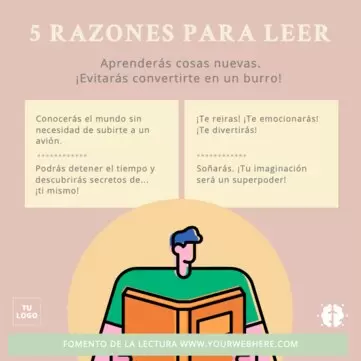 Edita un cartel para invitar a leer