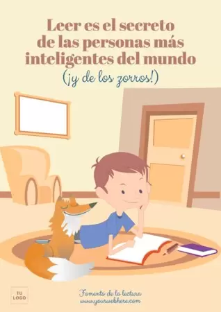 Edita un cartel para invitar a leer