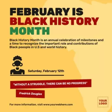 Bearbeite eine Vorlage zum Black History Month