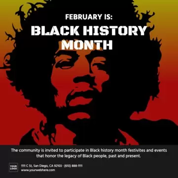 Bearbeite eine Vorlage zum Black History Month