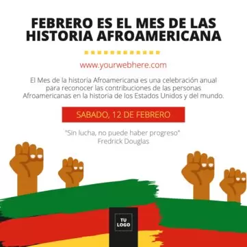 Editar una plantilla para el Mes de la Historia Afroamericana