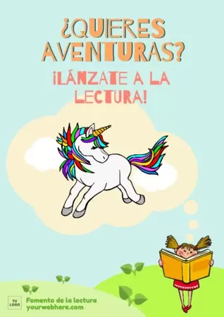 Edita un cartel para invitar a leer