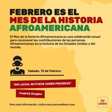 Editar una plantilla para el Mes de la Historia Afroamericana