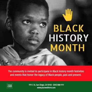 Edit a Black History Month template