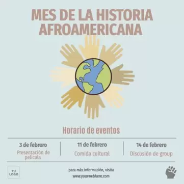 Editar una plantilla para el Mes de la Historia Afroamericana