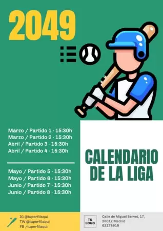 Edita un diseño de béisbol