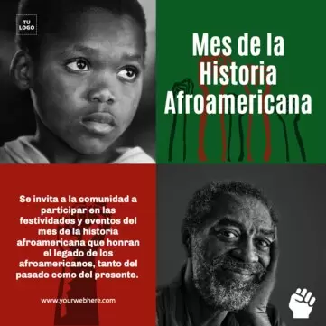 Editar una plantilla para el Mes de la Historia Afroamericana
