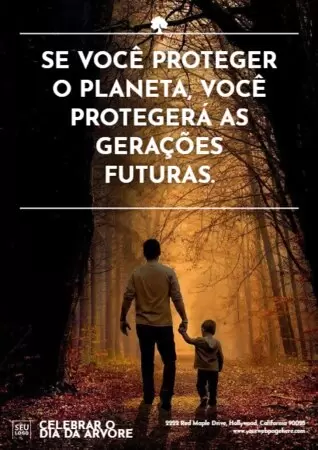 Edite um design do Dia Mundial da Árvore 