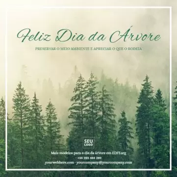Edite um design do Dia Mundial da Árvore 