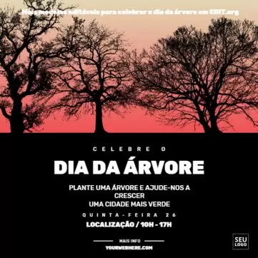 Edite um design do Dia Mundial da Árvore 