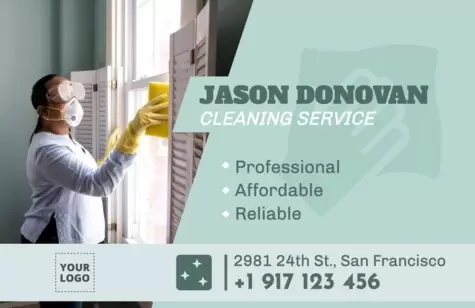 Edit a cleaning service poster