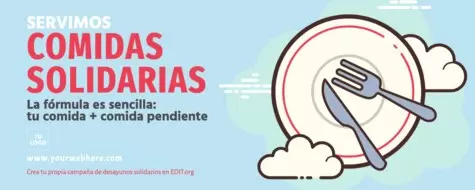 Edita un cartel de desayuno solidario