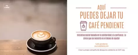 Edita un cartel de desayuno solidario