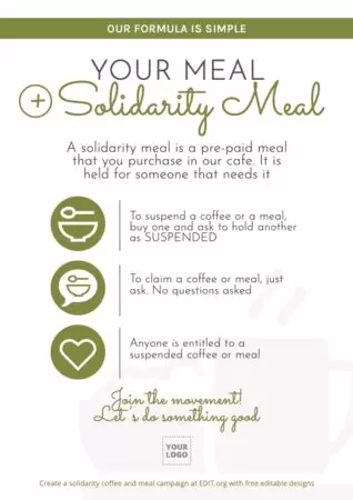 Edit a Solidarity Lunch poster