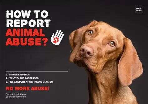 Modifica una locandina per fermare gli abusi sugli animali