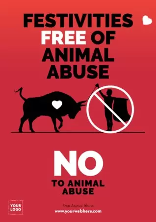 Modifica una locandina per fermare gli abusi sugli animali