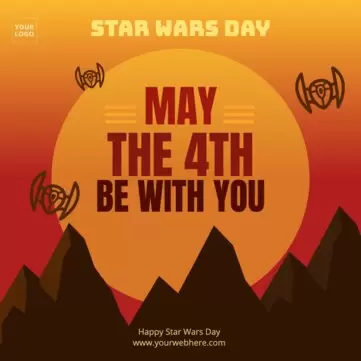 Edit a Star Wars Day banner