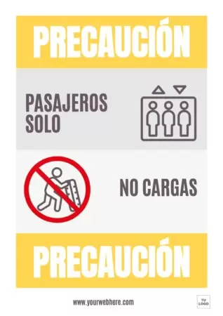 Edita un cartel para un ascensor