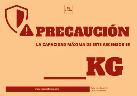 Edita un cartel para un ascensor