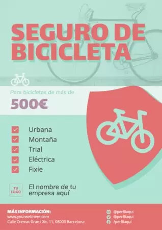 Edita un cartel de Bicicletas