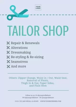 Edit a tailor or sewing template