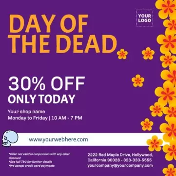 Edit a Day of the Dead template