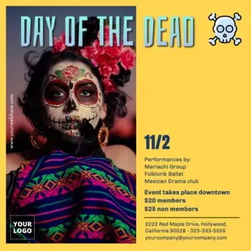 Edit a Day of the Dead template