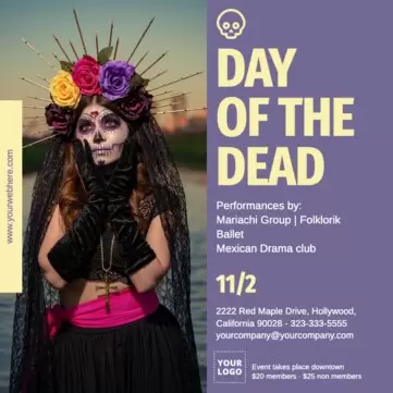 Edit a Day of the Dead template