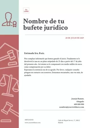 Edita un flyer de abogados
