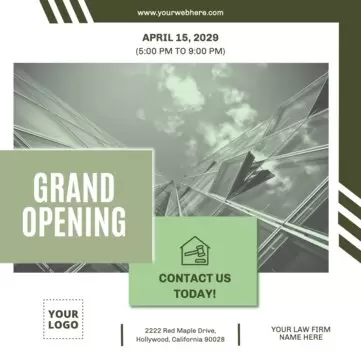 Edit a template for your grand opening