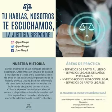 Edita un flyer de abogados