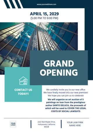 Edit a law office flyer