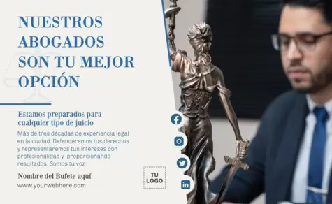 Edita un flyer de abogados