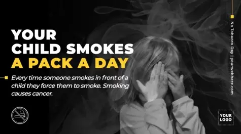 Modifica una locandina per la Giornata contro il tabacco