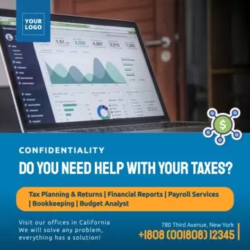 Edit a tax preparation services flyer