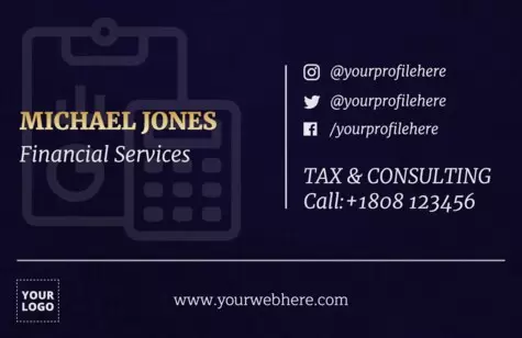 Edit a tax preparation services flyer