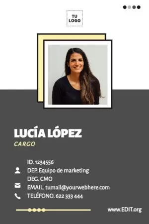 Editar una tarjeta de identificación