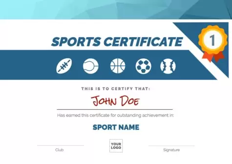 Editar um diploma de esporte