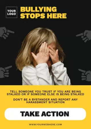 Modifier une affiche anti-harcèlement