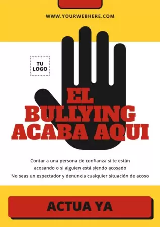 Edita un cartel anti bullying