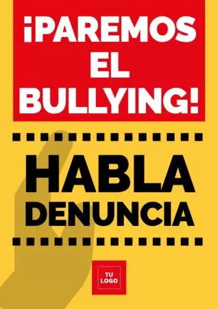 Edita un cartel anti bullying