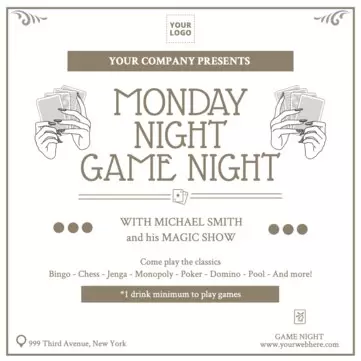 Edit a game night template