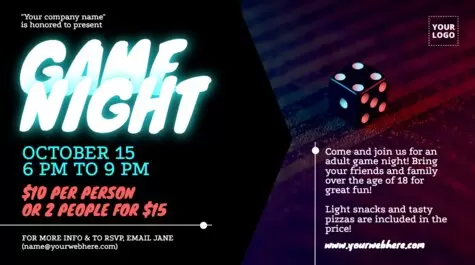 Publicar um livreto sobre as noites de jogo