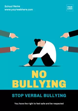 Edite um cartaz anti-bullying
